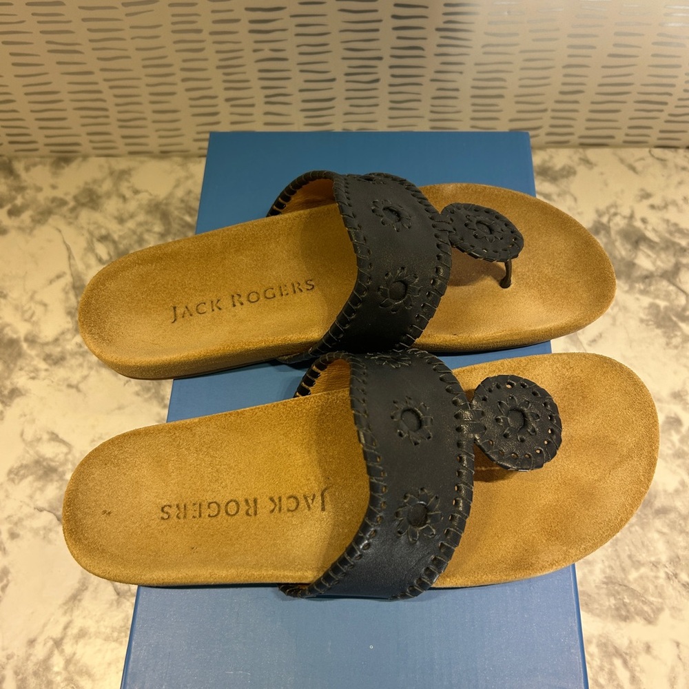 Jack Rogers Jacks Comfort Sandals - Size 7.5 Midnight
